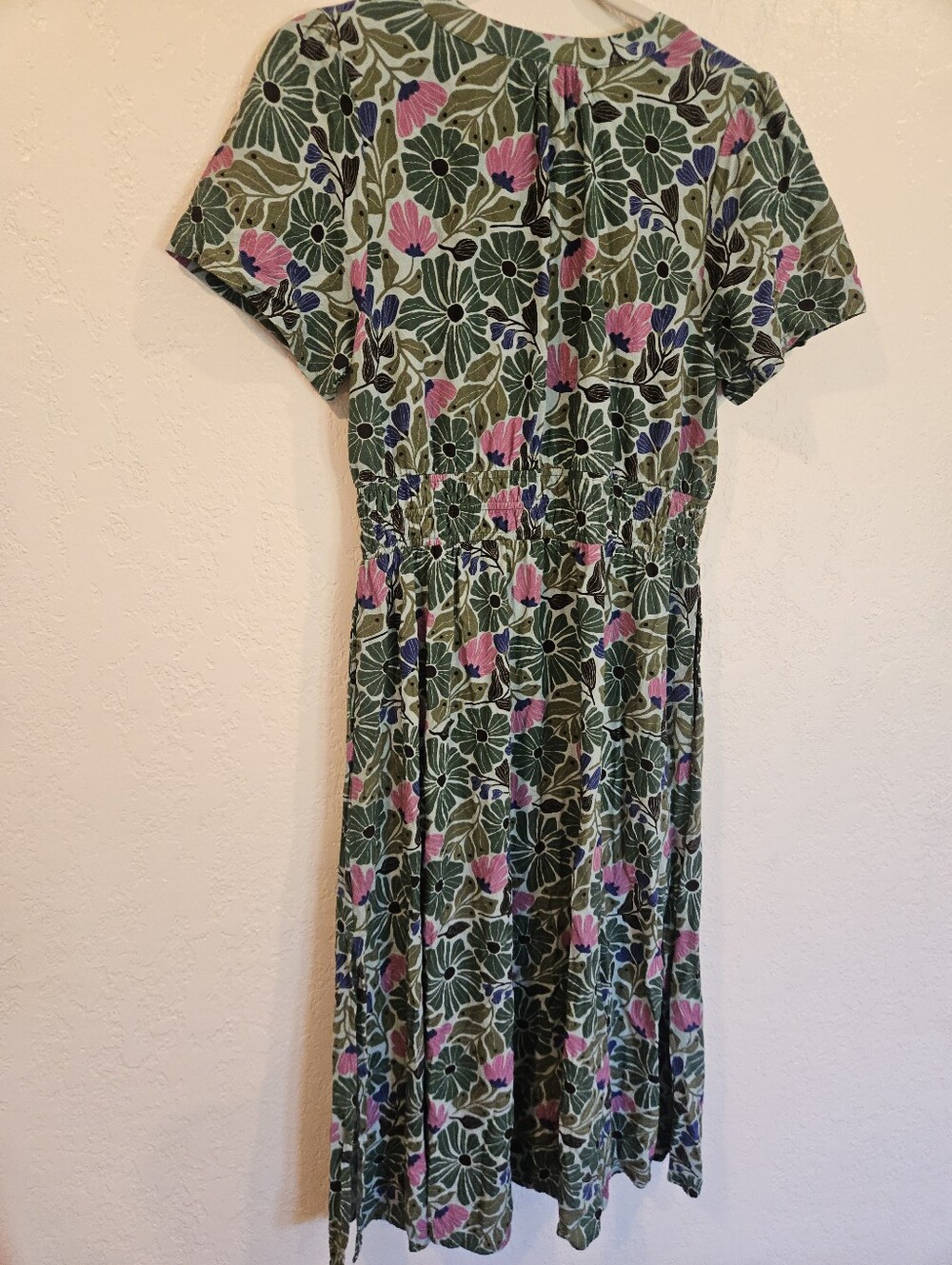 Marine Layer Annika Floral Midi Dress Green Floral Retro Print Women’s Size Med. - Picture 8 of 12